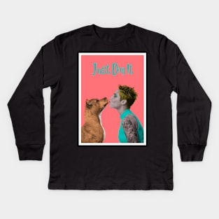 Just Dog It Suka Kids Long Sleeve T-Shirt